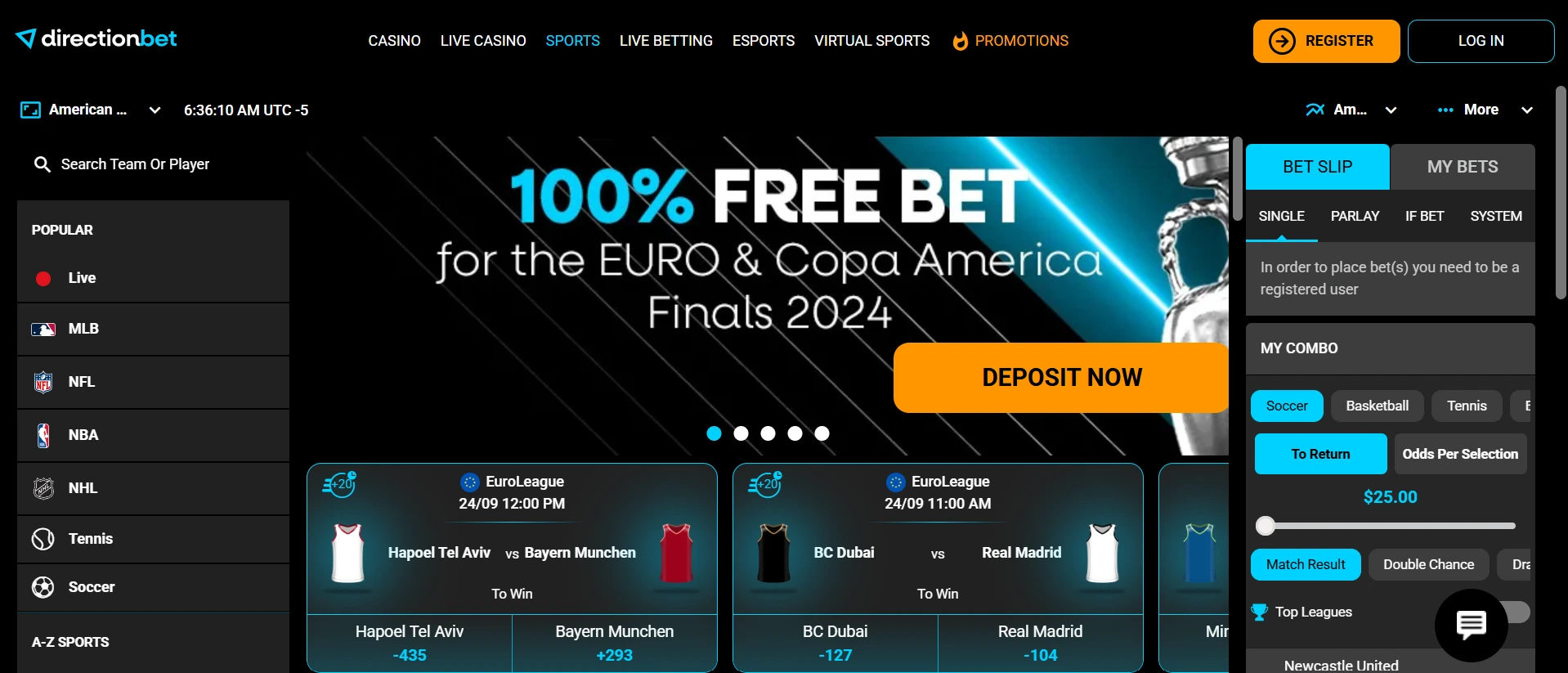 Directionbet online sportfogadás